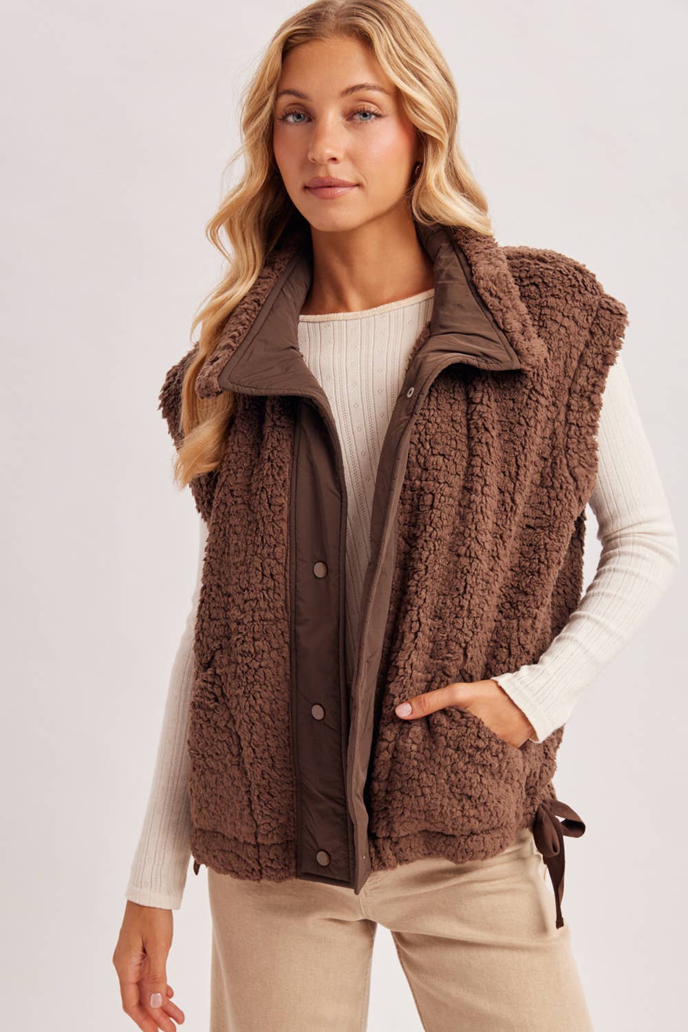 FLEECE SHERPA VEST