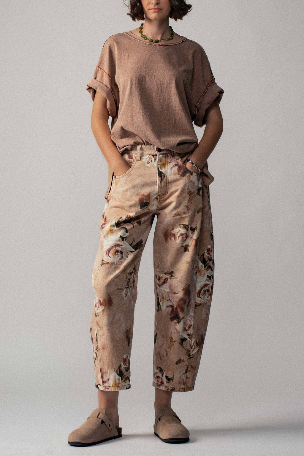 Taupe Oversized Tee