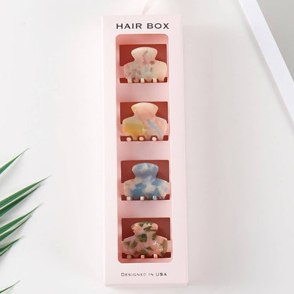 Colorful Pearlized Assorted Mini Claw Hair Clip