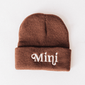 Knit Hats - Dark Brown -Mini