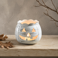 White Metal Jack-O'-Lantern