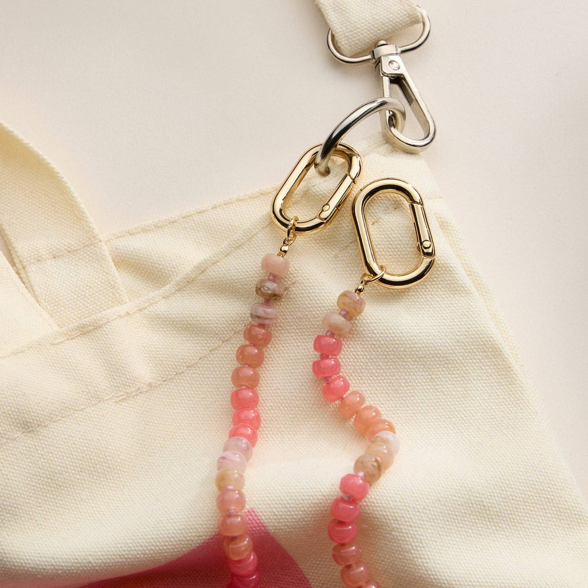 Colorful Beaded Bag Charm