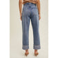 CUFFED BOYFRIEND DENIM