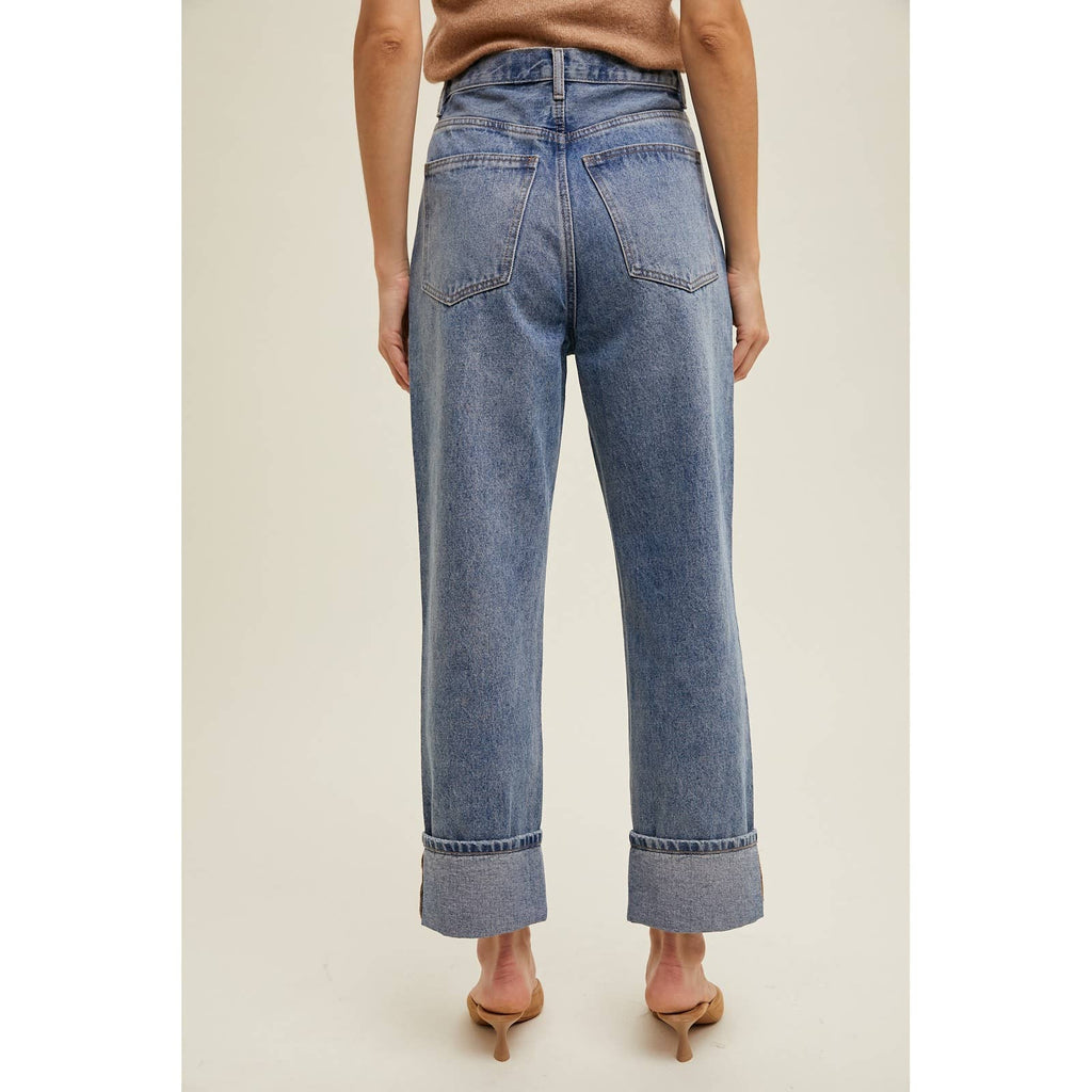CUFFED BOYFRIEND DENIM