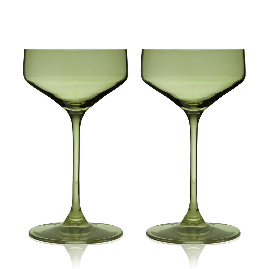 Reserve Nouveau Crystal Coupes- Set of 2