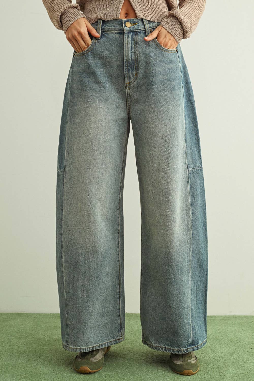 Two Tone Barrel Denim
