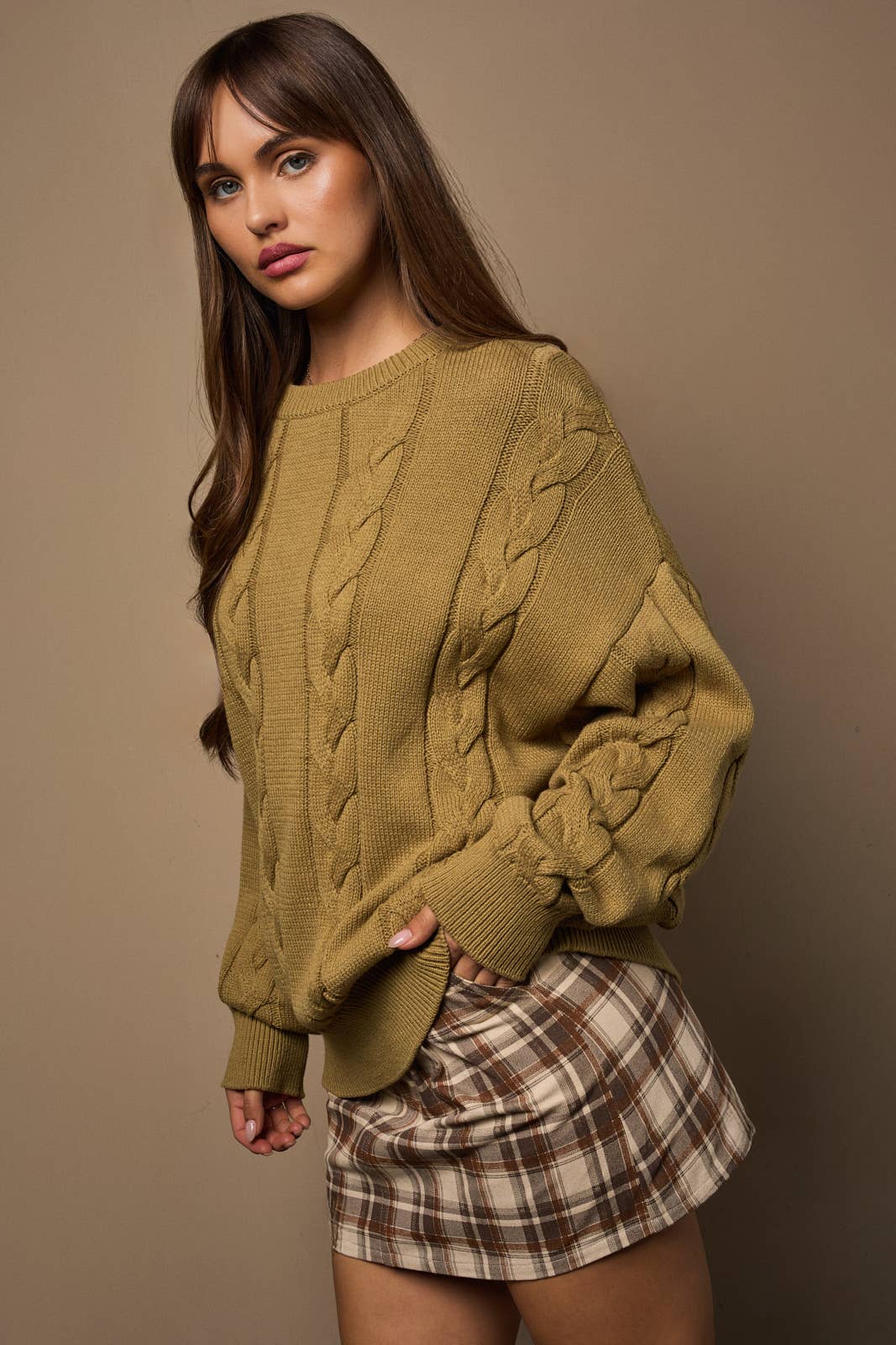 Oversized Cable Sweater
