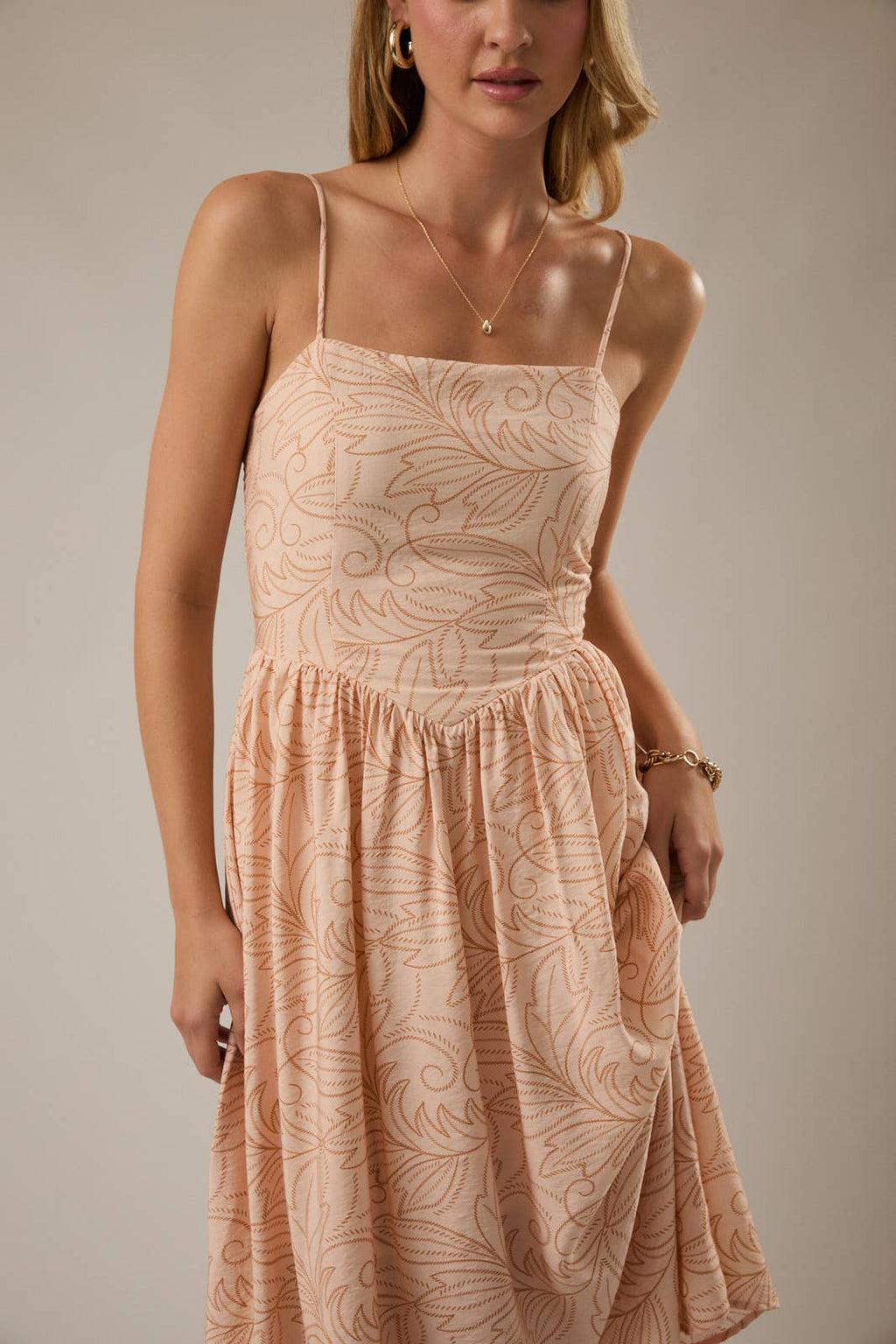 FLORAL MIDI DRESS