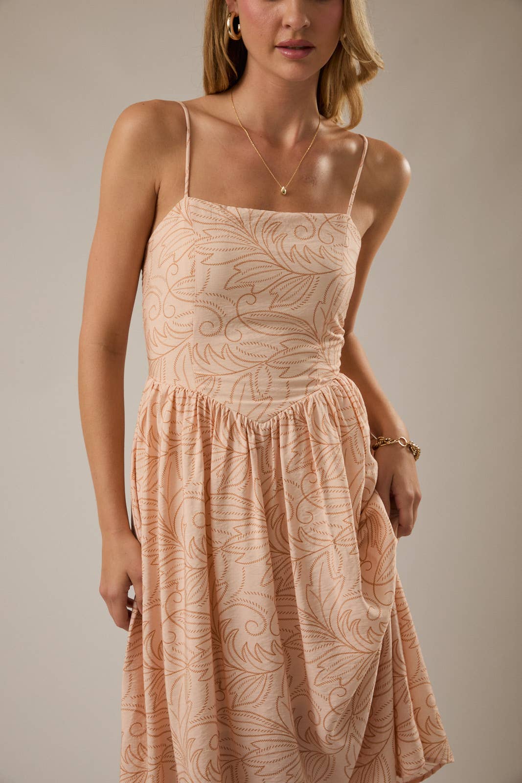 FLORAL MIDI DRESS