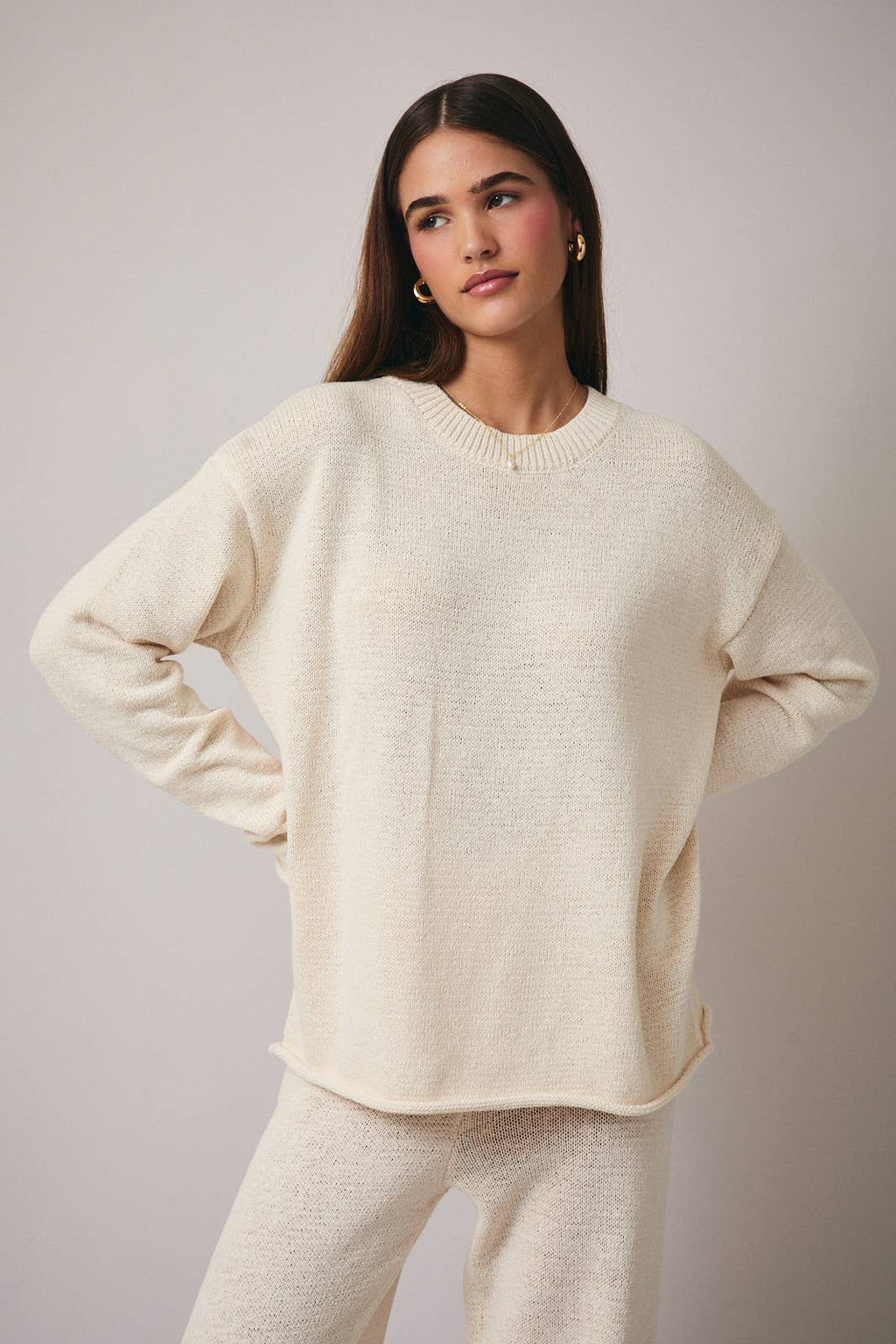 Lightweight Cream Sweater