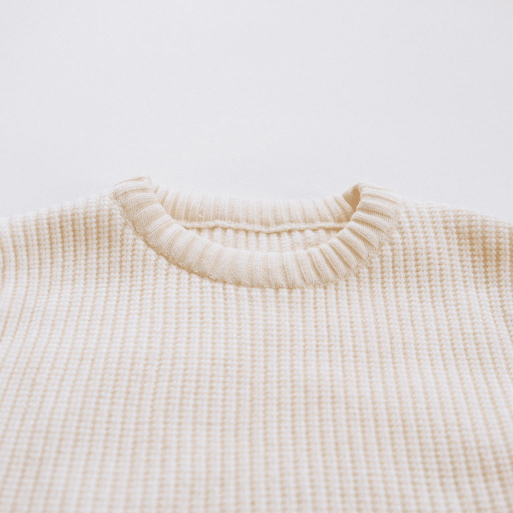 Oatmeal Knit Pullover Sweater