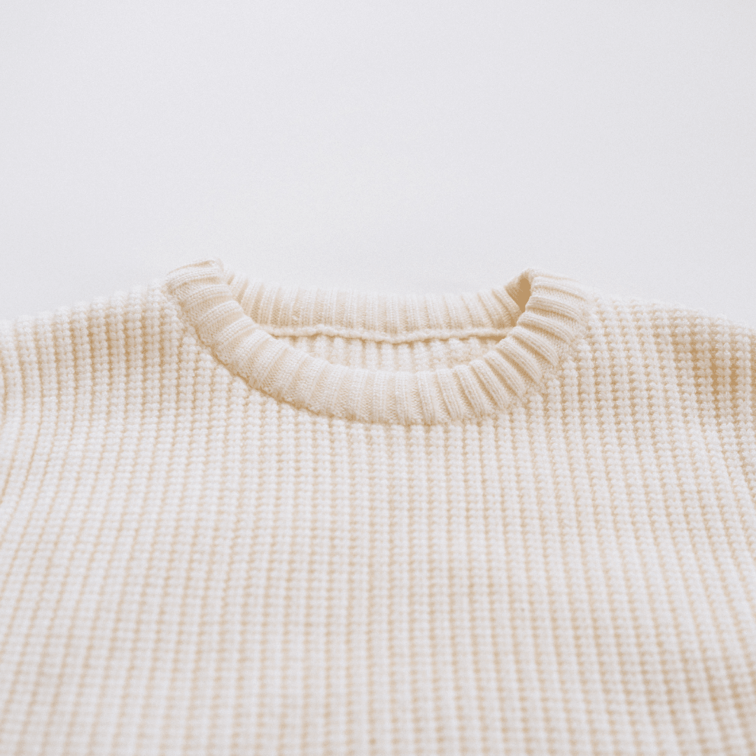 Oatmeal Knit Pullover Sweater