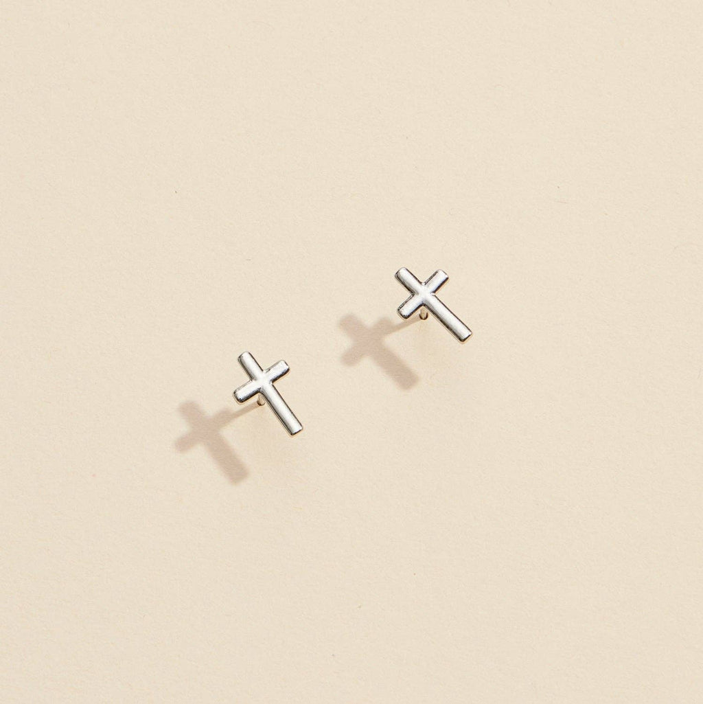 Cross Stud Earrings