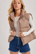 ZIPPER FRONT PUFFER VEST