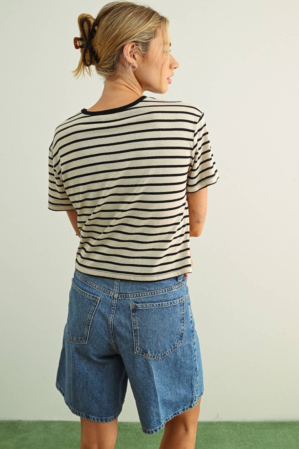 ESSENTIAL STRIPE RINGER TEE