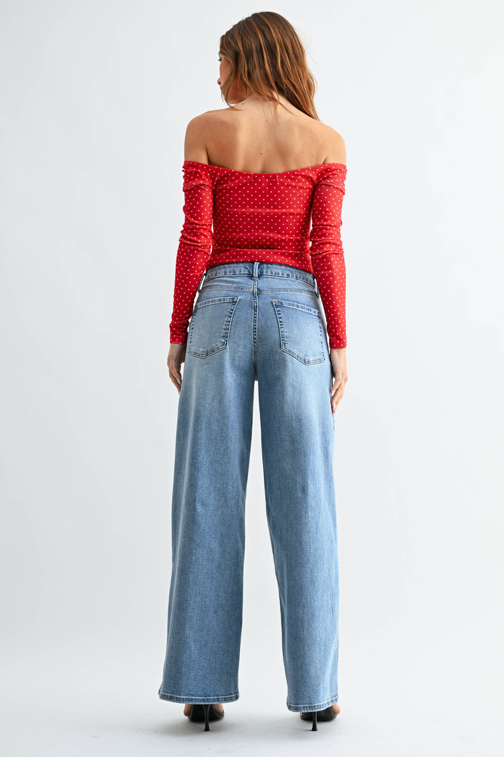 High Rise Loose Straight Denim