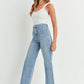 Patch Pocket Wide Leg Denim