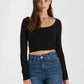 SCOOP NECK CROP TOP