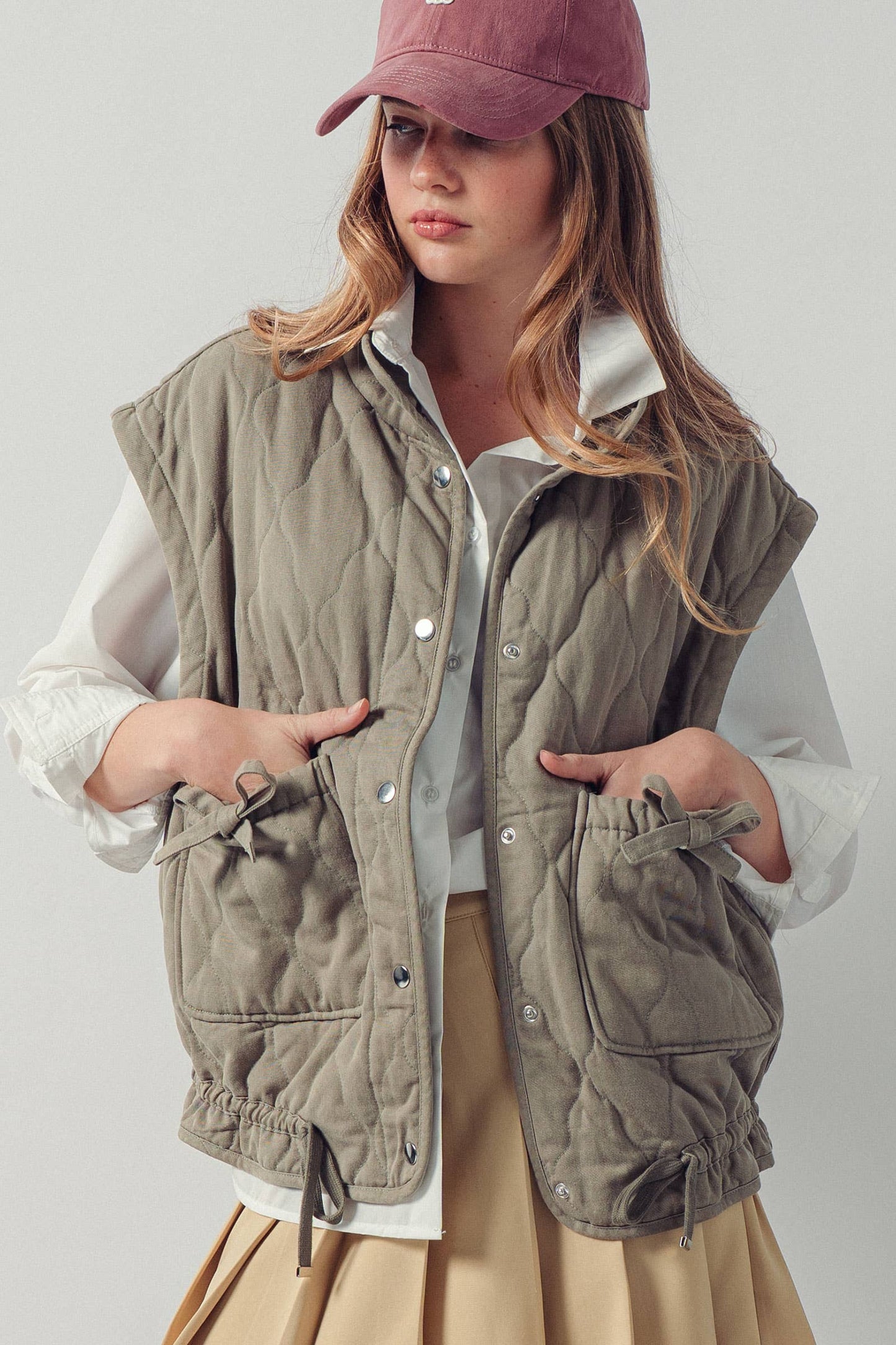 Vintage Washed Quilted Vest