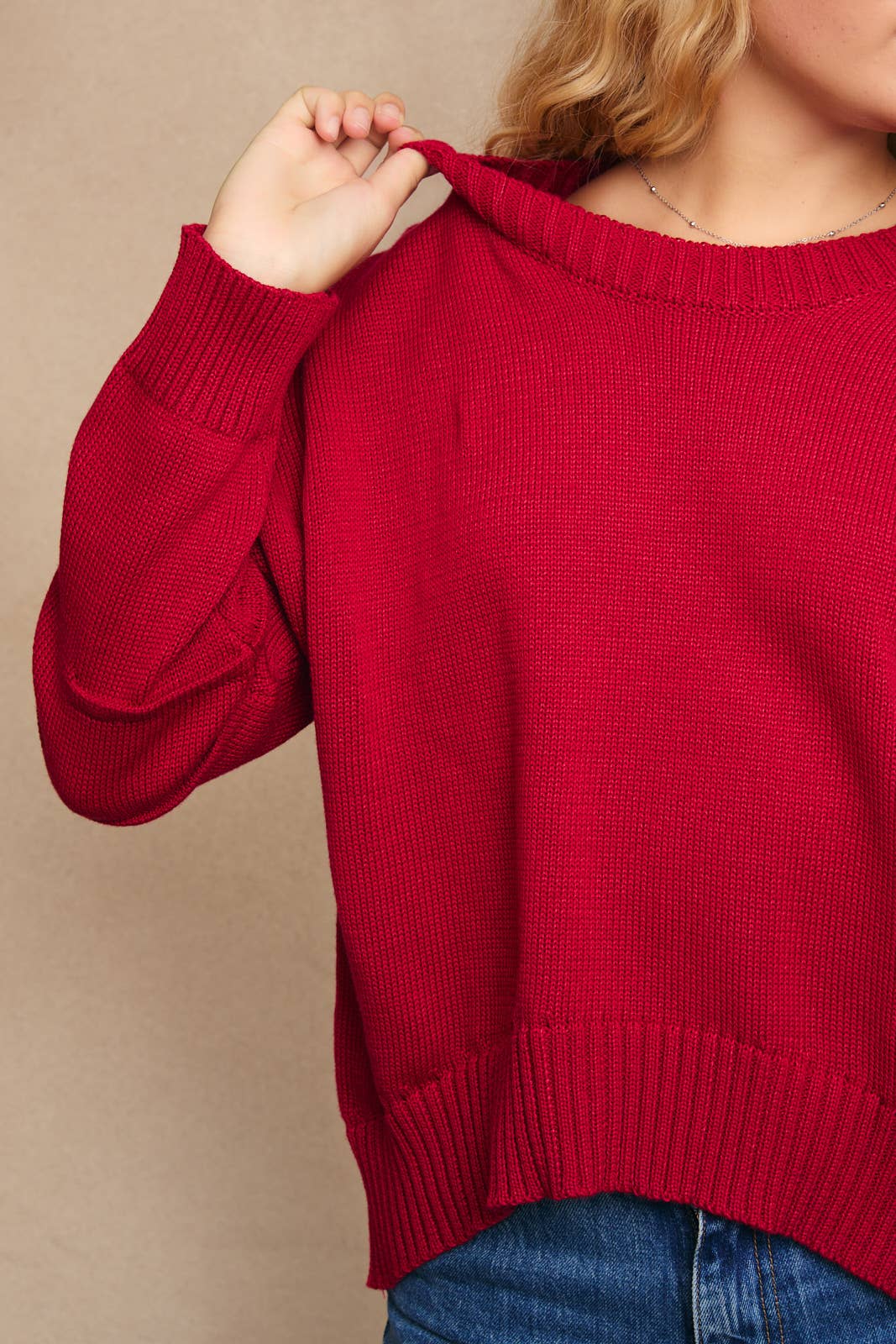 Ruby Sweater Pleated Sleeve