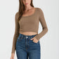 SCOOP NECK CROP TOP