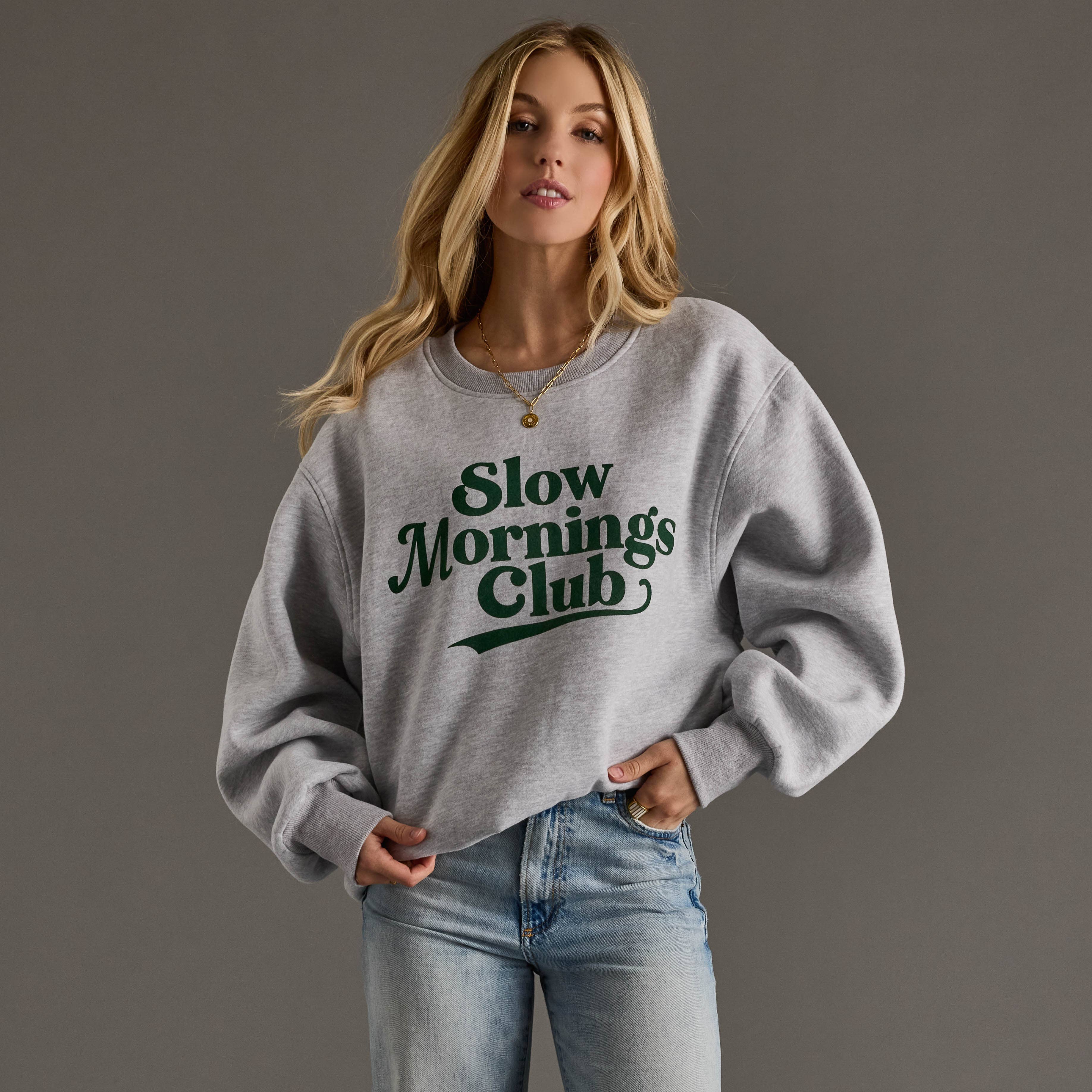 Slow Mornings Club Crewneck