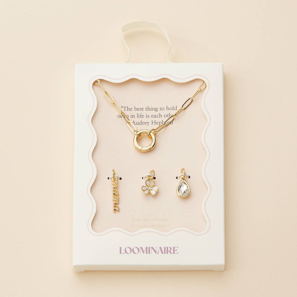 Mama Gold Dipped 18k Charm Necklace