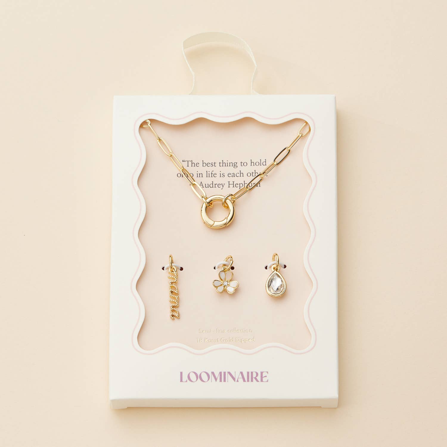 Mama Gold Dipped 18k Charm Necklace