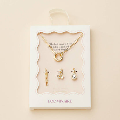 Mama Gold Dipped 18k Charm Necklace
