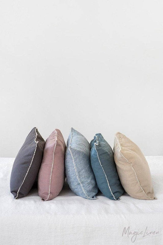 Pom Pom King Size Pillow Cover