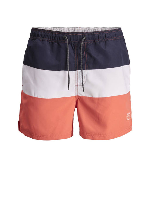 Striped Swim Trunks