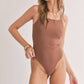 Mocha Sun Bath Swimmie/Bodysuit