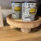 Decorative Wood Footed Tray