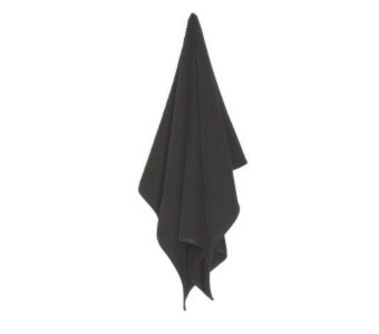 Ripple Black Dishtowel
