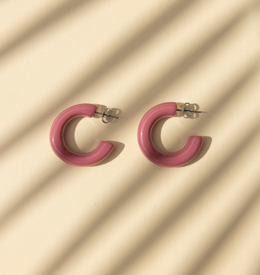 Lyra Hoops Pink