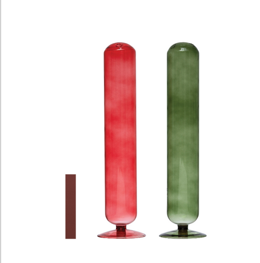 Glass Fireplace Match Holder