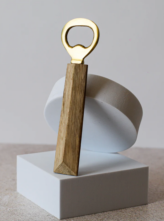 Brass and Mango Wood Bottle Opener