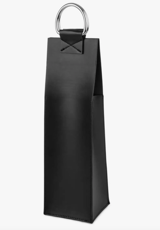 Faux Leather Wine Tote