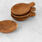 Small Teak Wood Tray Paddle