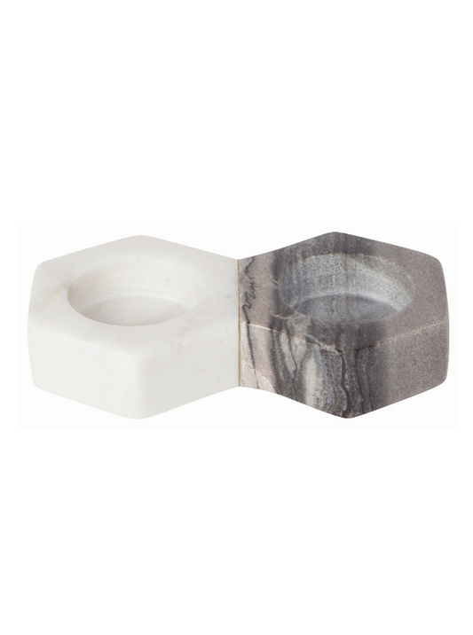 Divided Tray Marble White+Slat