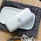 White Simple Butter Dish