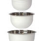 White Set of 3 Mixing Bowls