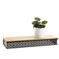 Large Black Medallion Wall Shelf